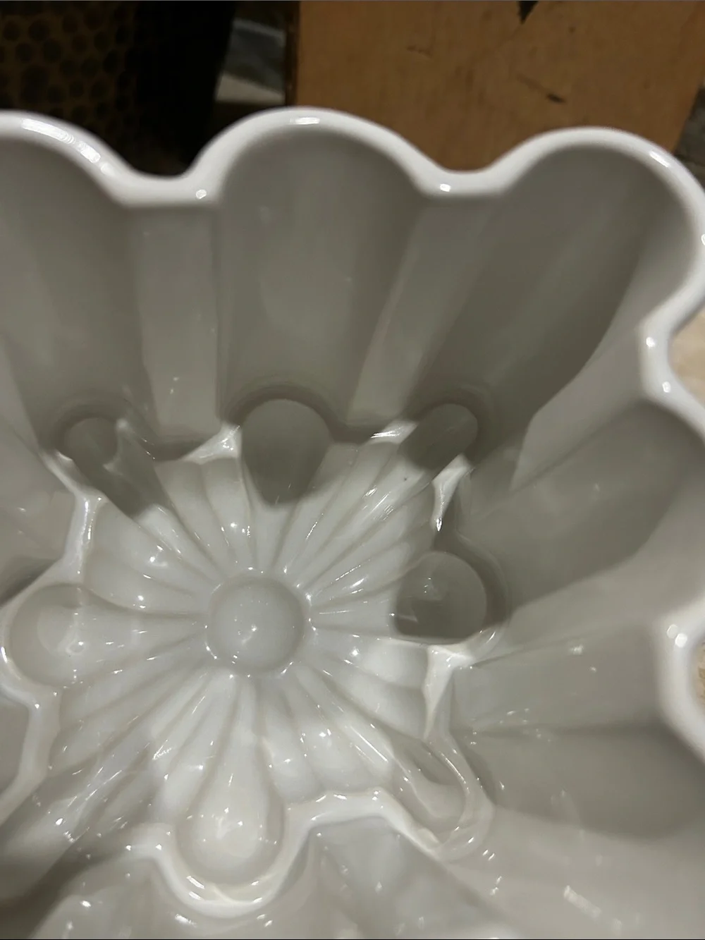 vintage ceramic jelly or pudding mold
